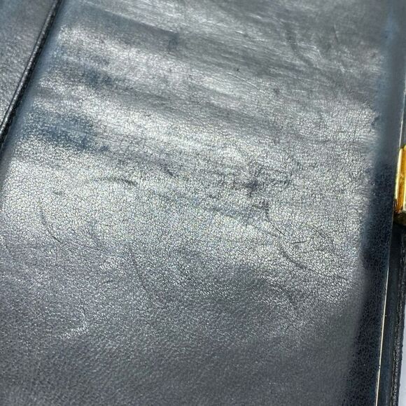 Authentic Chanel Vintage Black Caviar Pebbled Leather Long Wallet - Picture 11 of 12